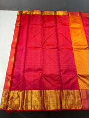 ORANGE KANCHI SAREE