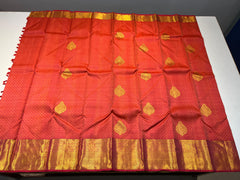 ORANGE KANCHI SAREE