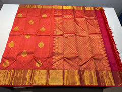 ORANGE KANCHI SAREE