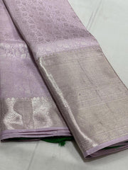 LILAC / GREEN KANCHI SAREE