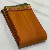 MUSTARD SIMPLE SILK SAREES