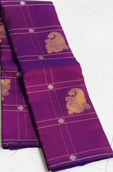 PURPLE BORDERLESS SAREE