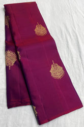 PURPLE BORDERLESS SAREE