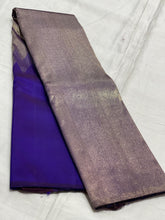 BLUE/GOLD TEMPLE BOARDER SAREE