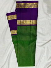 GREEN COLOUR & PURPLE BORDER GADWAL SILK SAREE