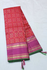 PINK / GREEN COLOR SAREE