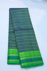 NAVY BLUE & GREEN COLOUR SAREE