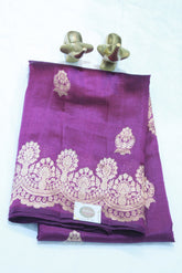 VOILET COLOUR BANARAS SAREE