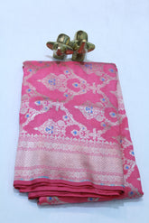 BABY PINK COLOUR BANARAS SAREE
