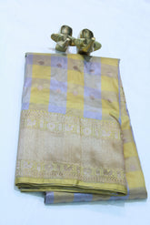 SANDLE COLOUR BANARAS SAREE