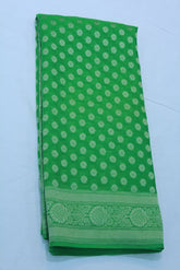 GREEN COLOUR BANARAS SAREE