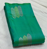 GREEN COLOUR & RED ZARI KOTA SILK SAREE