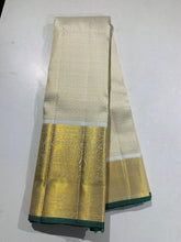 HALF WHITE / GOLD KANCHI SILK SAREE