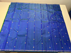 BLUE & GREEN DUAL TONE COLOUR COMBINATION KACHIPURAM SILK SAREE