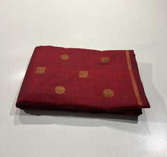 MAROON COLOUR COMBINATION KACHIPURAM SILK SAREE