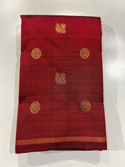 MAROON COLOUR COMBINATION KACHIPURAM SILK SAREE
