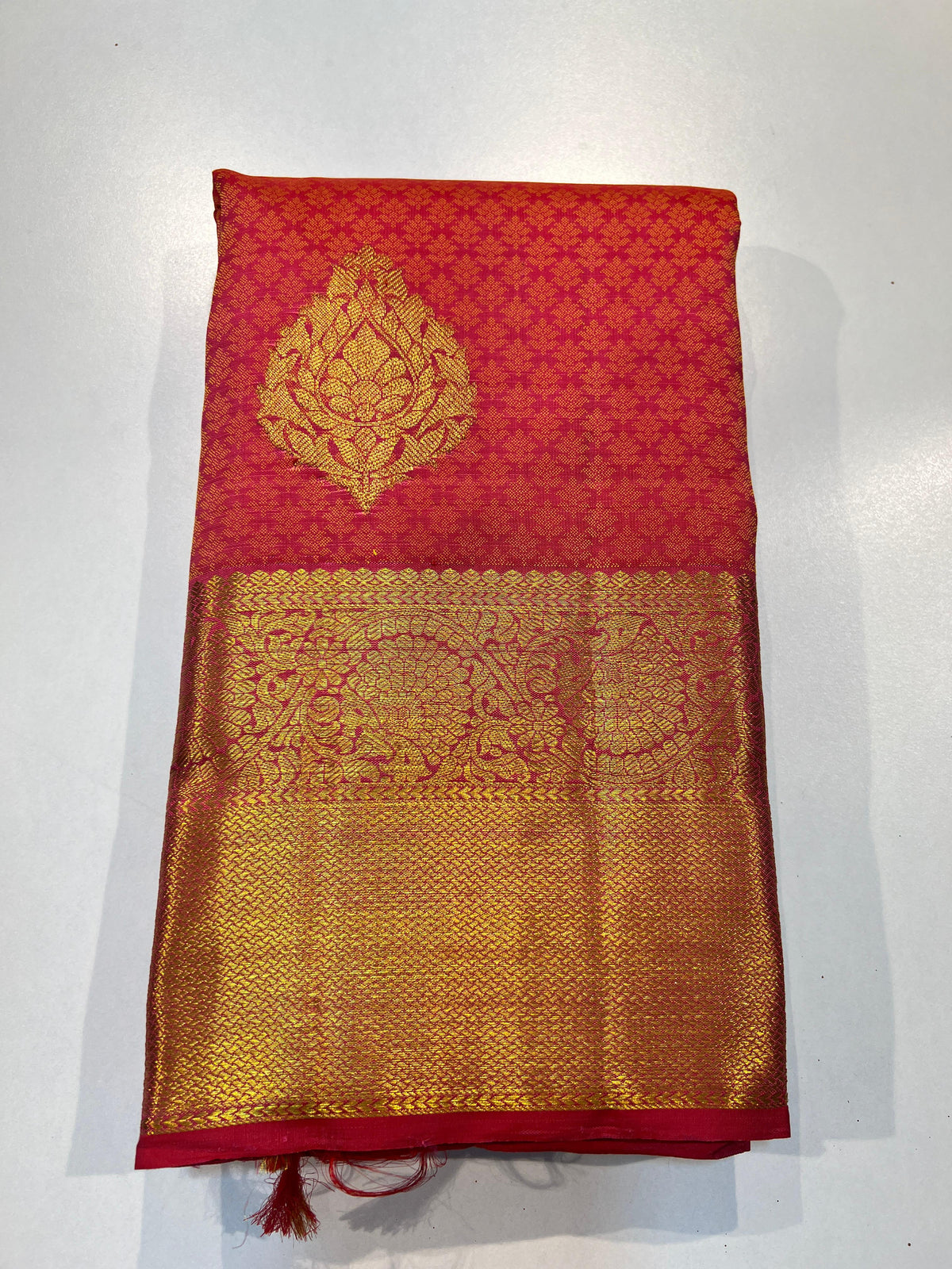 ORANGE KANCHI SAREE