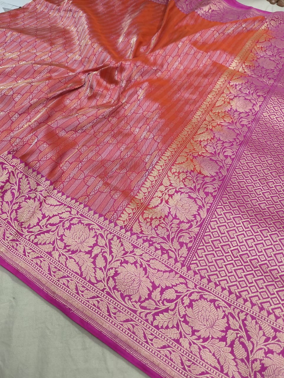 PINK / PEACH BANARASI SAREE
