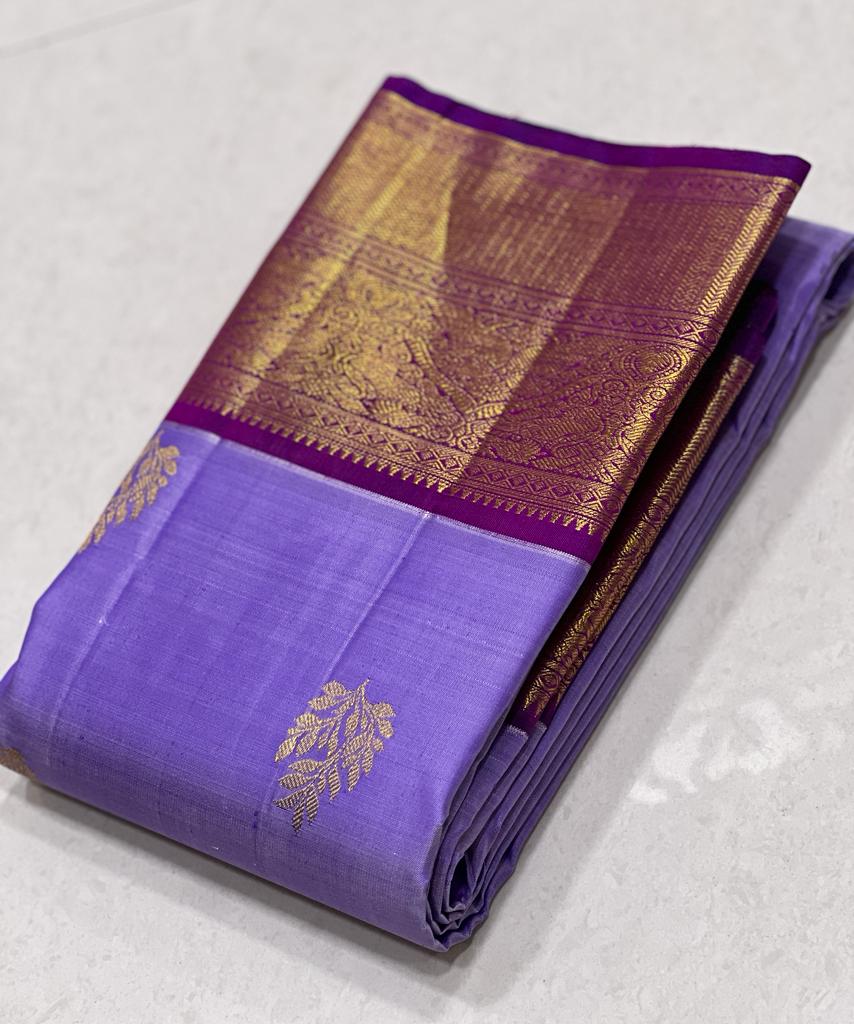 VIOLET / MAGENTA PINK KANCHI SAREE
