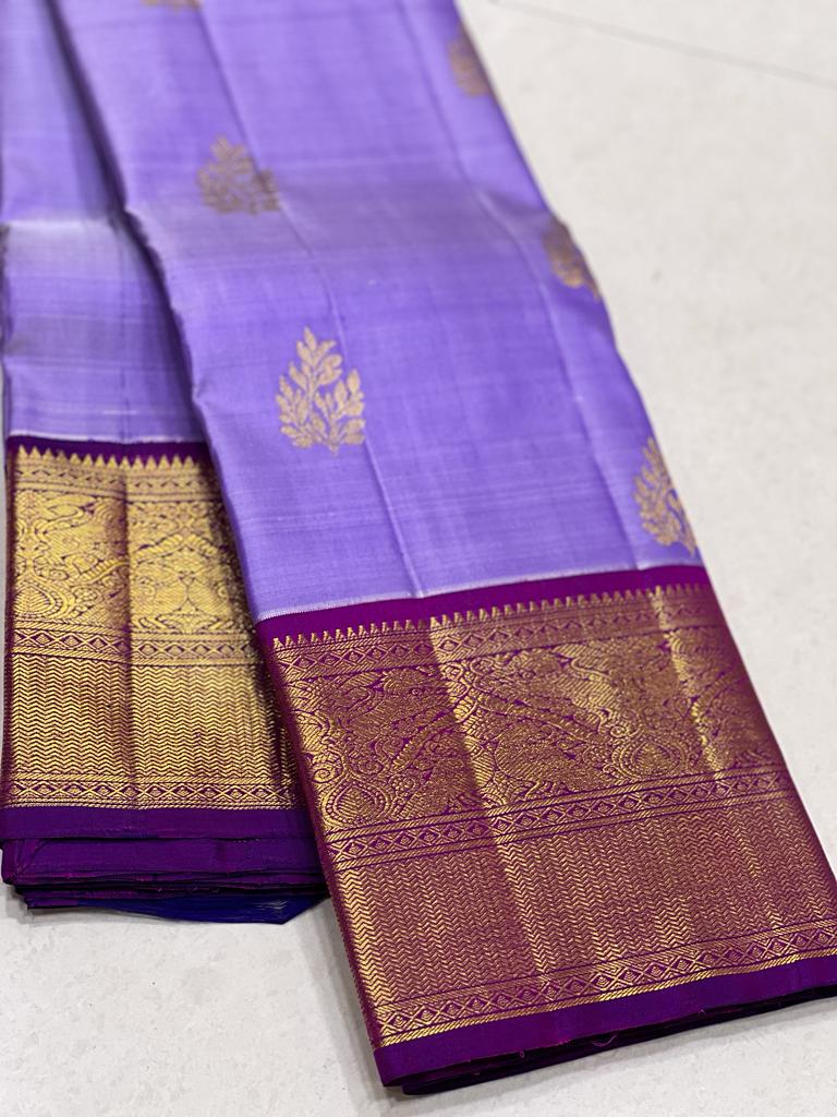 VIOLET / MAGENTA PINK KANCHI SAREE