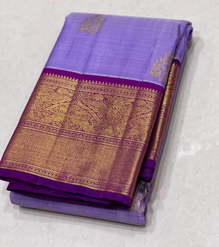 VIOLET / MAGENTA PINK KANCHI SAREE