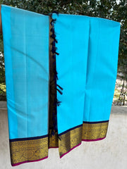 SKY BLUE KANCHI SAREE