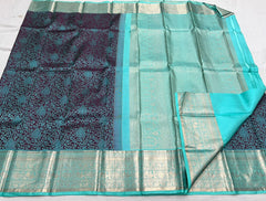 MAROON / GREEN KANCHI SAREE