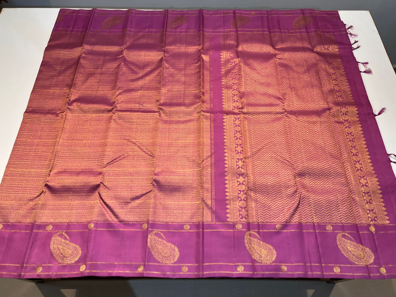 ORANGE KANCHI SAREE