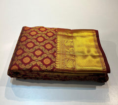 MAROON KANCHI SAREE