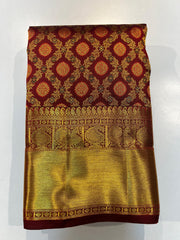 MAROON KANCHI SAREE