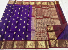 PURPLE / MAROON KANCHI SAREE