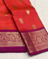 RED / PINK KANCHI SAREE
