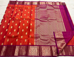 RED / PINK KANCHI SAREE