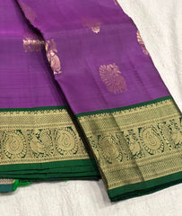 MAGENTA / GREEN KANCHI SAREE