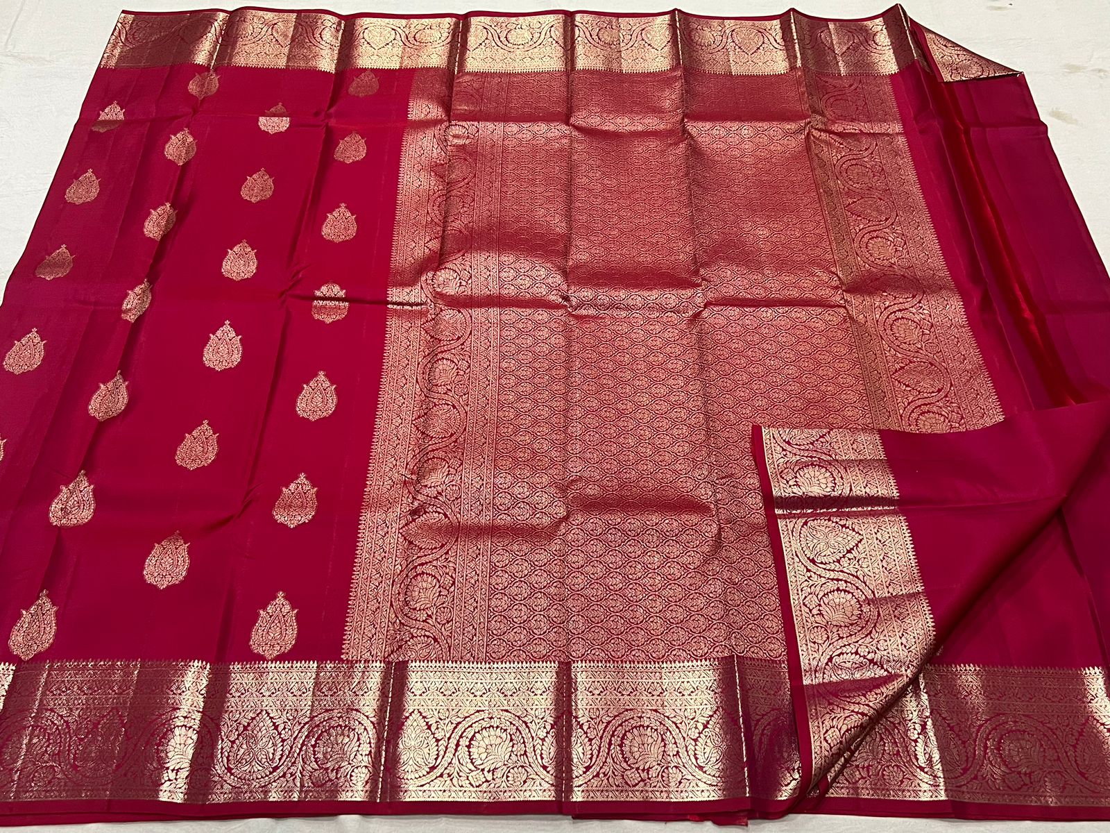 RED KANCHI SAREE