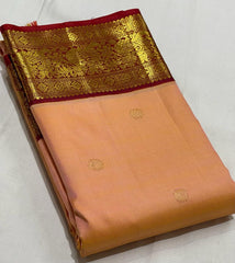 PEACH  KANCHI SAREE