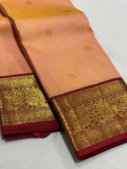 PEACH  KANCHI SAREE