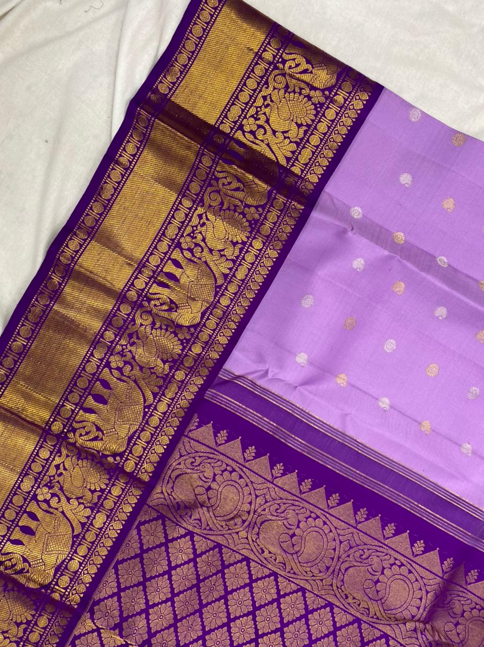 LAVENDER / PURPLE KANCHI SAREES