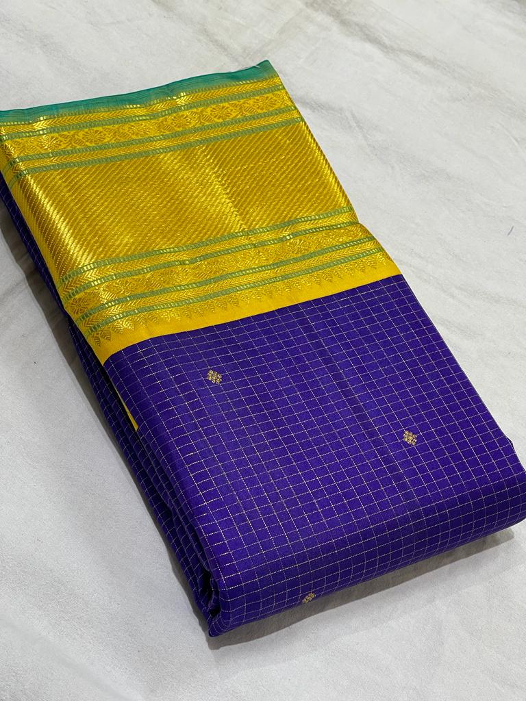 PURPLE KANCHI SAREE