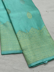 SKY BLUE  KANCHI SILK SAREE