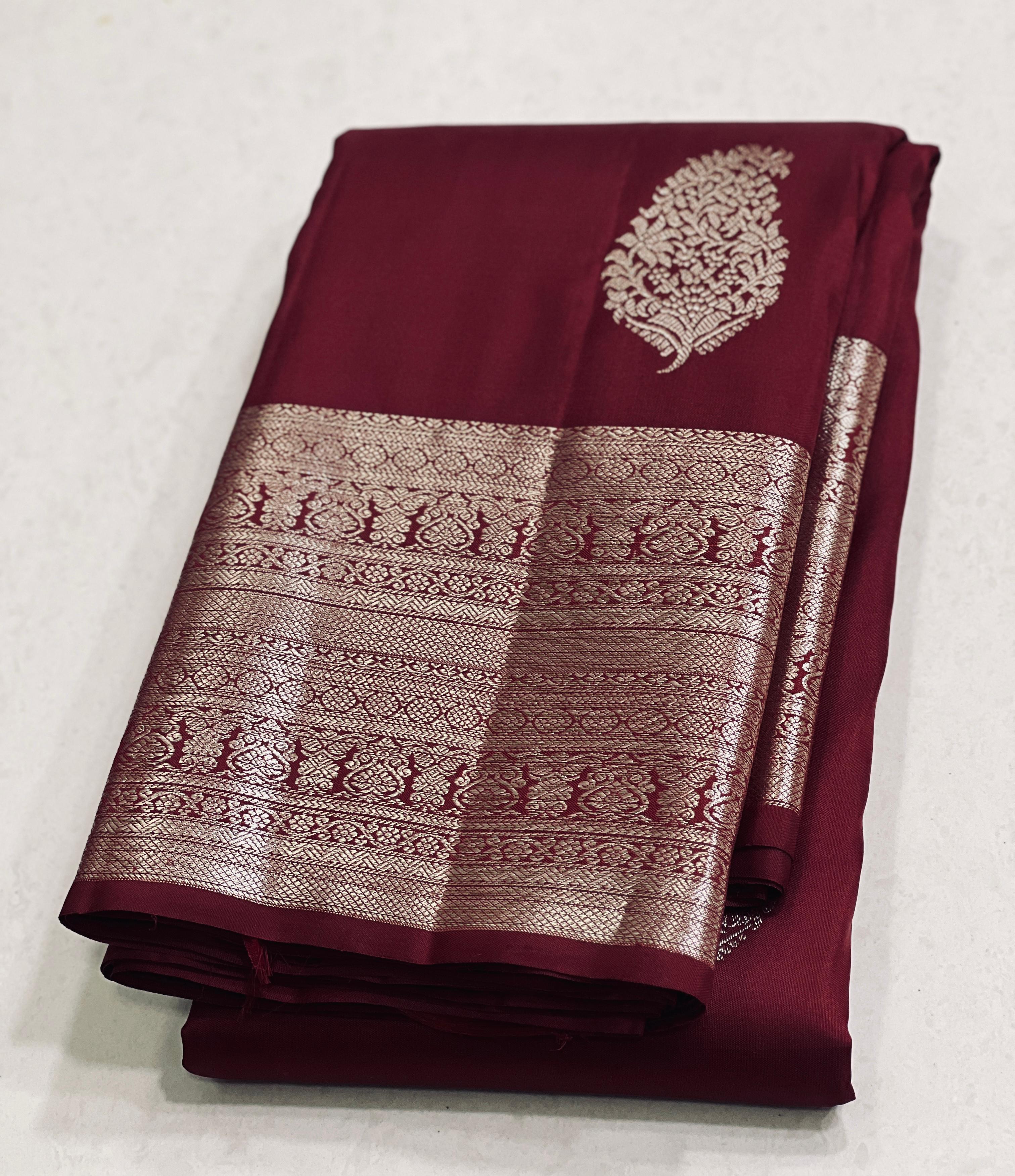 PINK/PRUPLE KANCHI SILK SAREE