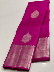 PINK/SILVER KANCHI NSILK SAREE