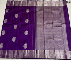 PURPLE/ SILVER KANCHI NSILK SAREE