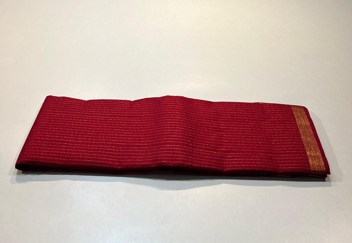 RED GOLD KANCHI SILK SAREE