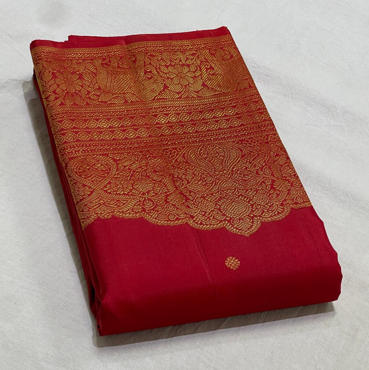 RED KANCHI SILK