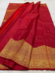 RED KANCHI SILK