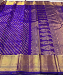 PURPLE ZIG ZAG KANCHI SILK