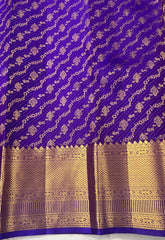 PURPLE ZIG ZAG KANCHI SILK