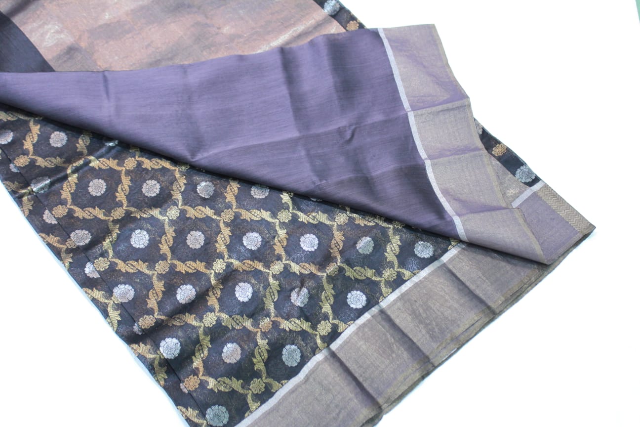 BLACK GOLD CHANDERI SAREE
