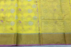 YELLOW COLOR SAREE